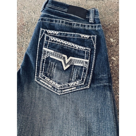 GS115 Other - GS-115 Doheny Slim Fit‎ Jeans Thick Stitch Distressed Men's Jeans Size 32x31